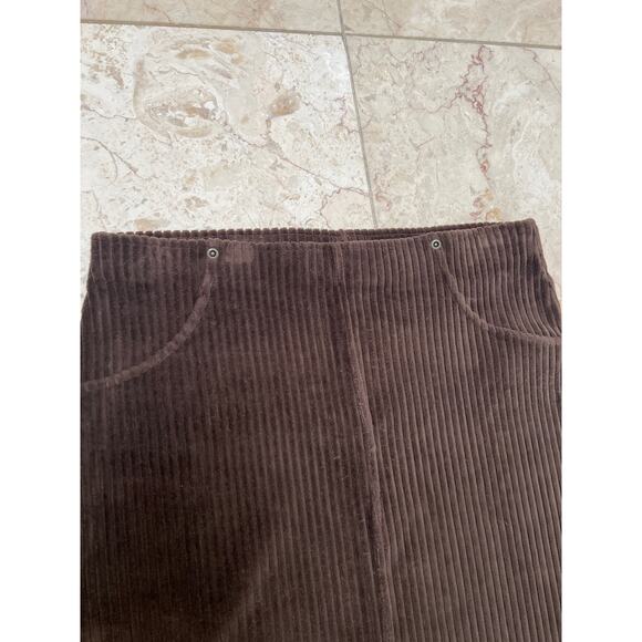 Hue Brown Corduroy Mini Skirt - Picture 2 of 4